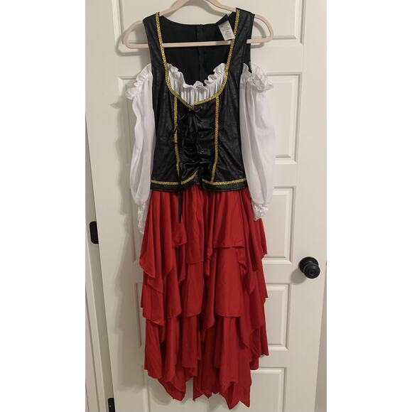 Costume Dreamgirl Cosplay Dress Up POTC Jack Sparrow Women's M Zip Up Modest - Picture 2 of 5